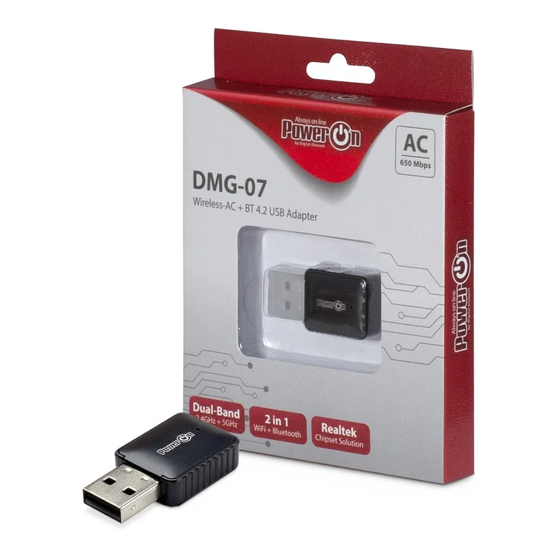 PowerOn DMG-07 WiFi/Bluetooth USB Adapter