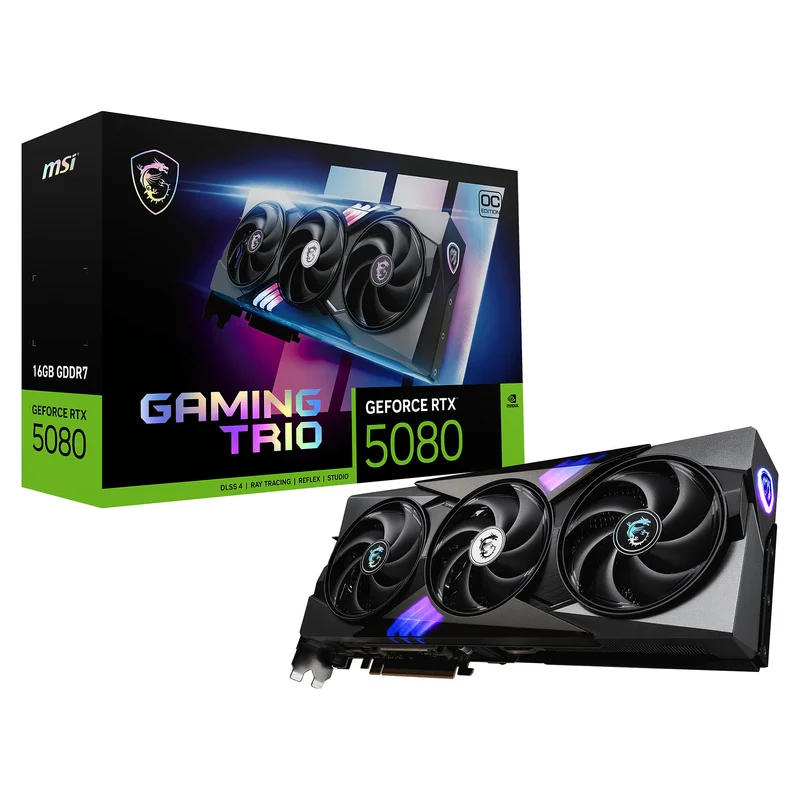 RTX 5080 16GB MSI Gaming Trio OC GDDR7 3Fan