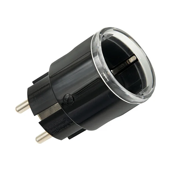 Shelly Plug & Play "Plug S Gen3 Matter" Wi-Fi Smart-Steckdose 12A Messfunktion WLAN Bluetooth schwarz