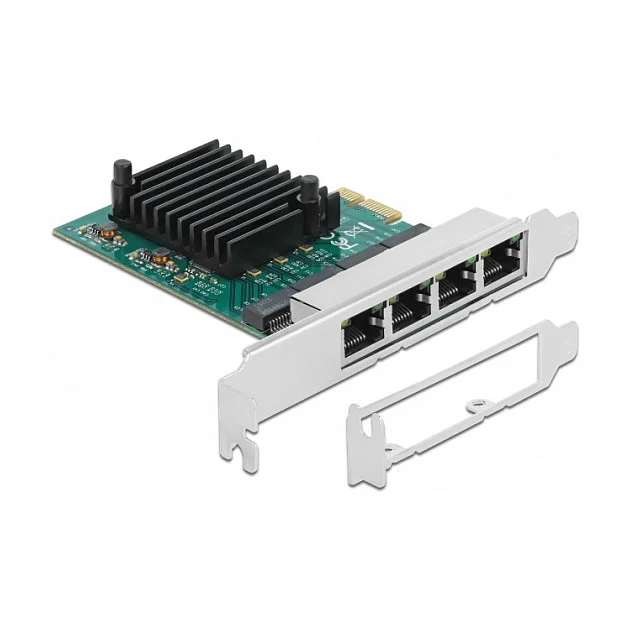 PCI Express x1 Netzwerkkarte Gigabit LAN 4 x RJ45 RTL8111