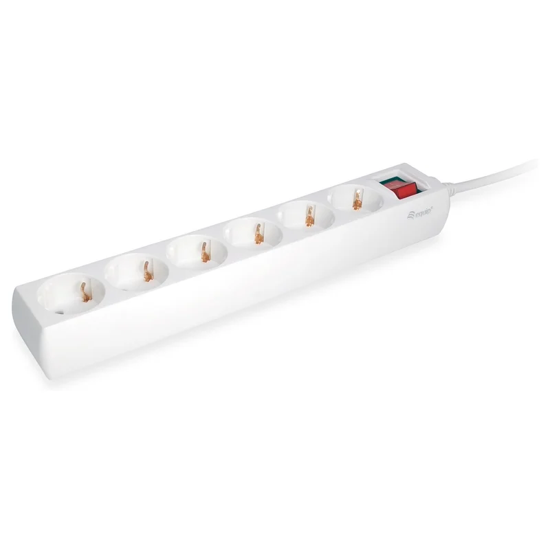 Equip Steckdosenleiste 6-fach Schuko 1.5m Kabel mit Schalter