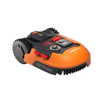 WORX Mhroboter Landroid M500 Plus (orange/schwarz, Li-Ionen Akku 2,0Ah, Schnittbreite 18cm)