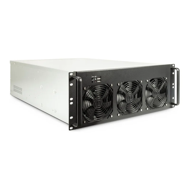 19" Inter-Tech 4F28 MINING-RACK (schwarz)