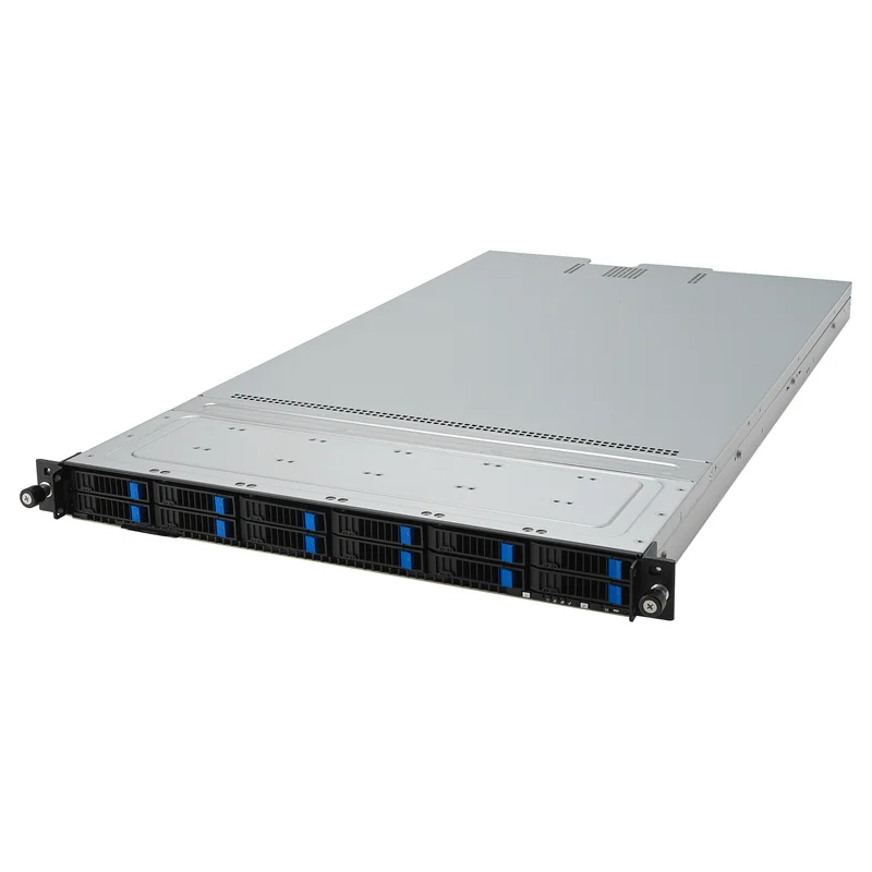 Barebone Server Asus Rack Server RS501A-E12-RS12U/1G/1.6kW/12NVMe/OCP/GPU 1U Singlel Sockel SP5 90SF03Y1-M000D0