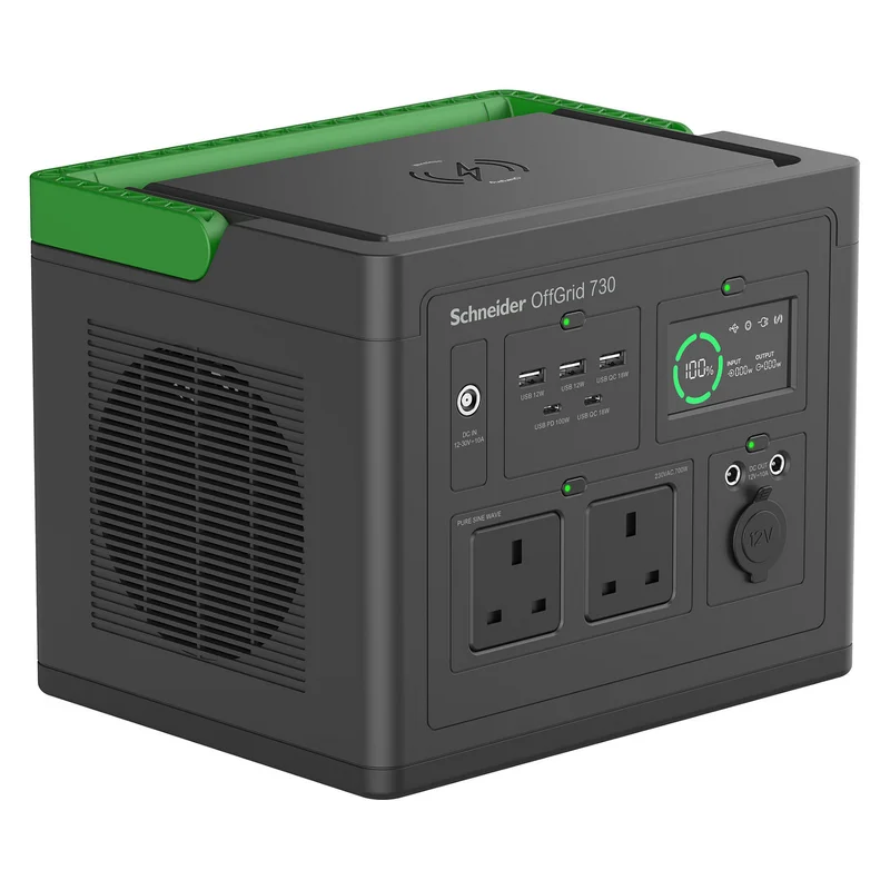 Schneider OffGrid Portable Power Station 730 738Wh Lithium-ion 2 UK Sinewave