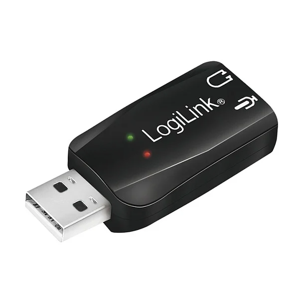 LogiLink USB 2.0 Soundkarte mit Virtual 3D Soundeffekt