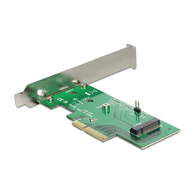 PCI Express x4 Karte > 1 x intern NVMe M.2 Key M 80 mm - Low Profile Form Faktor